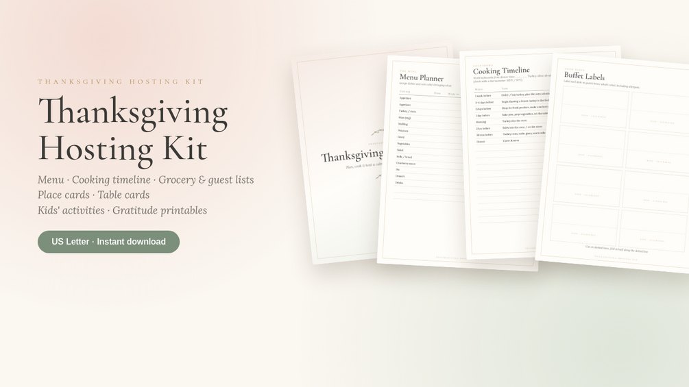 Thanksgiving Hosting Kit